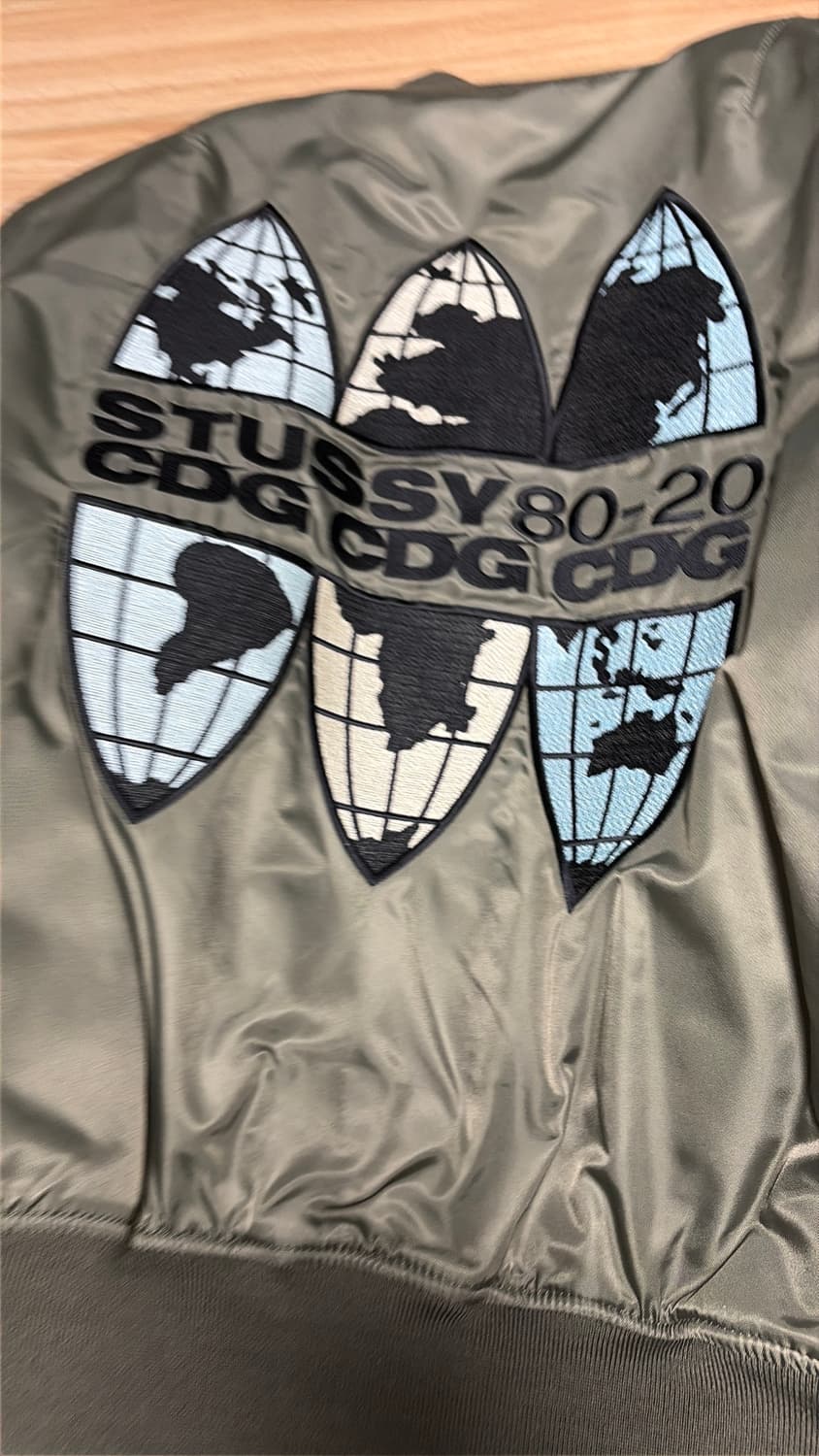 스투시 꼼데가르송 ma-1 올리브 상품이미지3