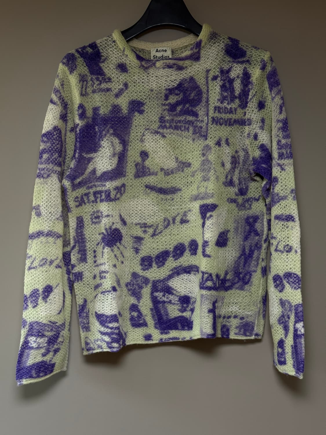 Acne Studios 아크네 퍼플 프린트 스웨터 상품이미지2