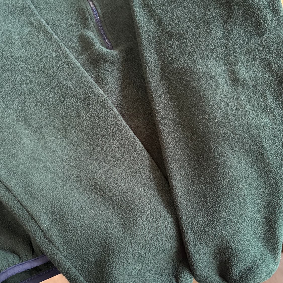 90s L.L.bean 90년대 미국 생산 엘엘빈 그린 신칠라 플리스 상품이미지8