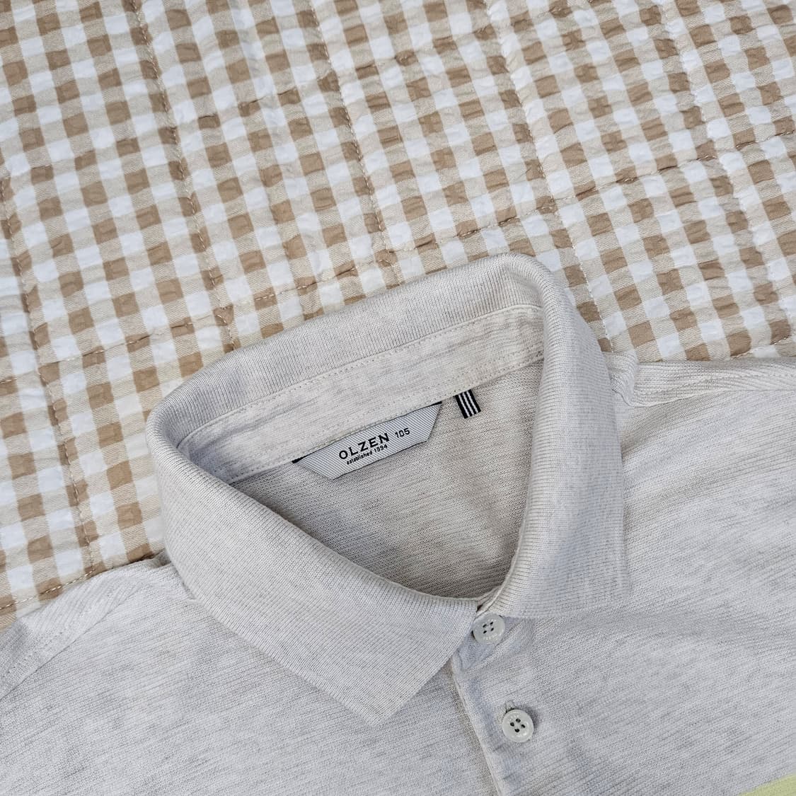 올젠 긴소매 카라티 남자100 상품이미지2