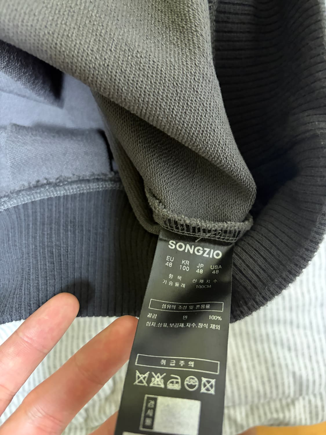 송지오옴므 셔링 후드 상품이미지2