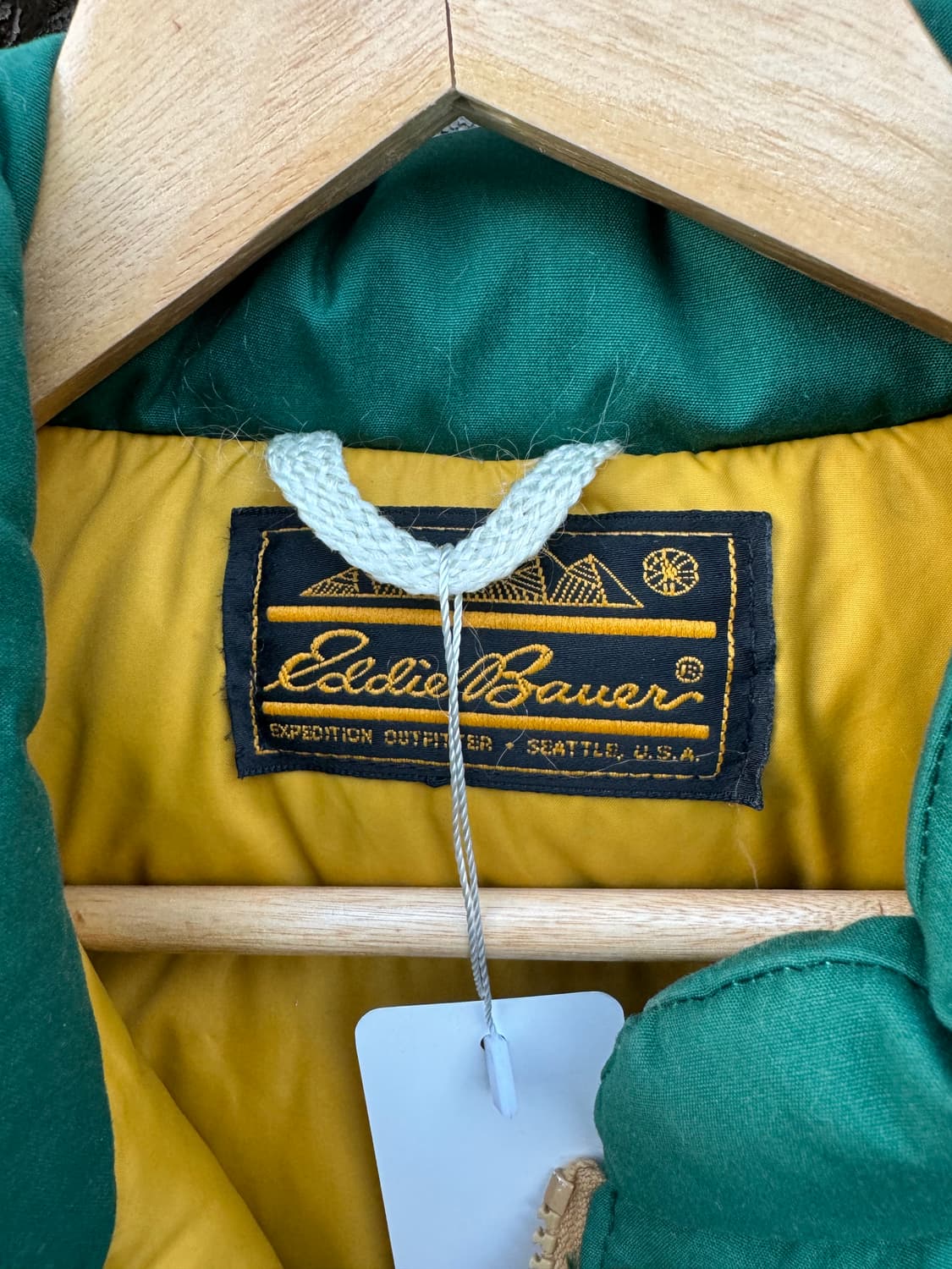 80s 에디바우어 4포켓 구스다운 패딩 자켓 그린 상품이미지4