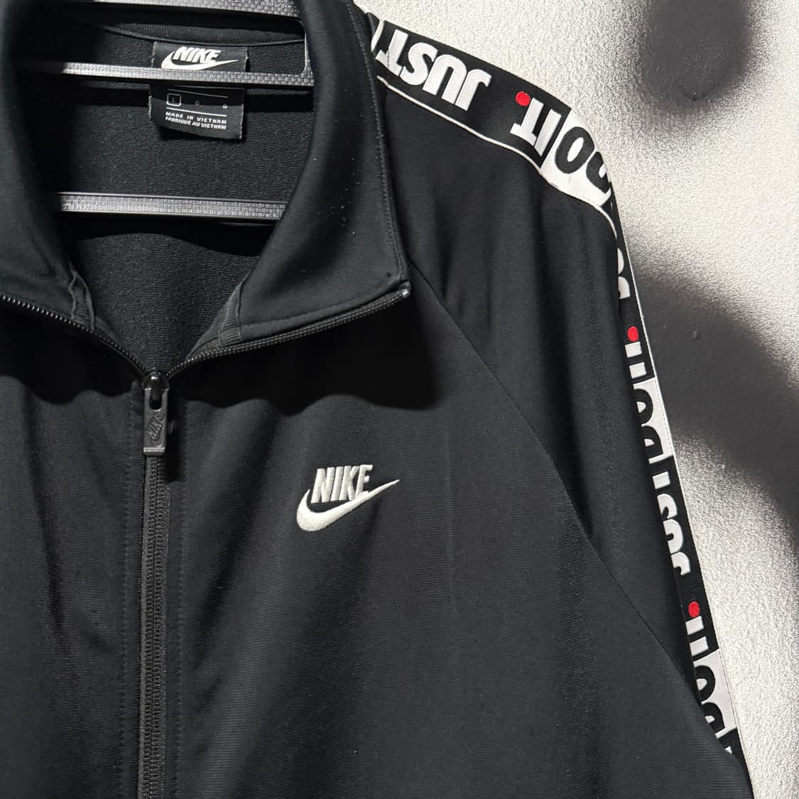 나이키 빅사이즈 올드스쿨 스우시 테이핑 로고 집업 트랙탑 져지 상품이미지3