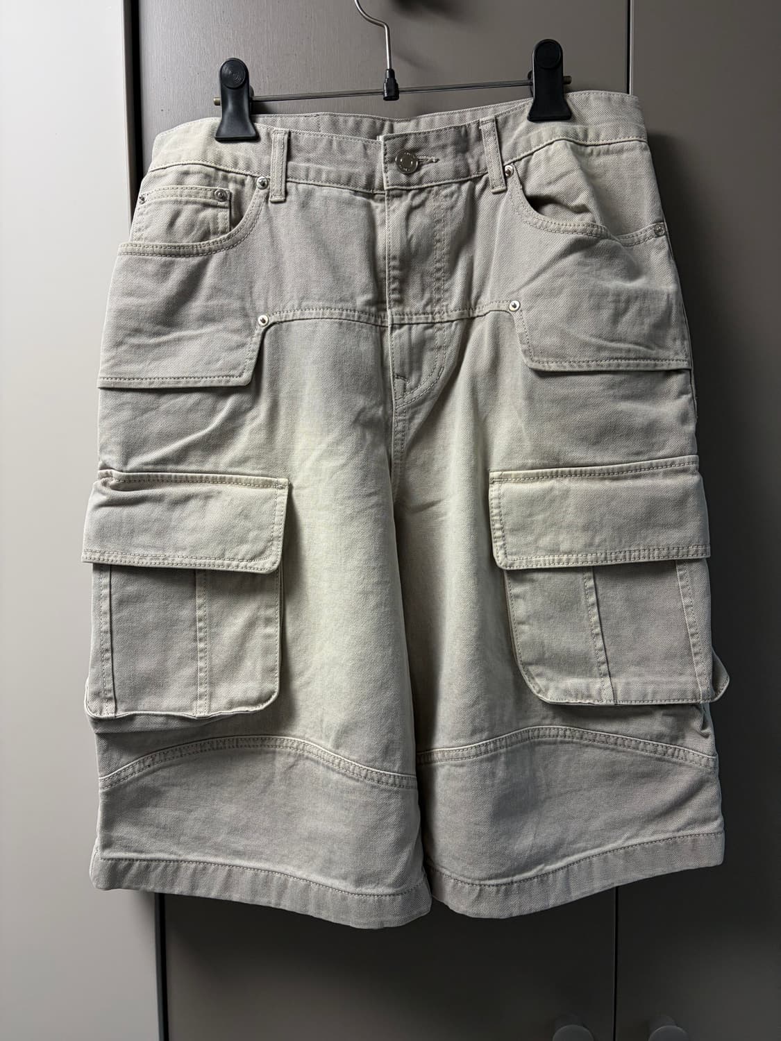 LCDC 카고 데님 쇼츠(GREY) S사이즈 상품이미지1