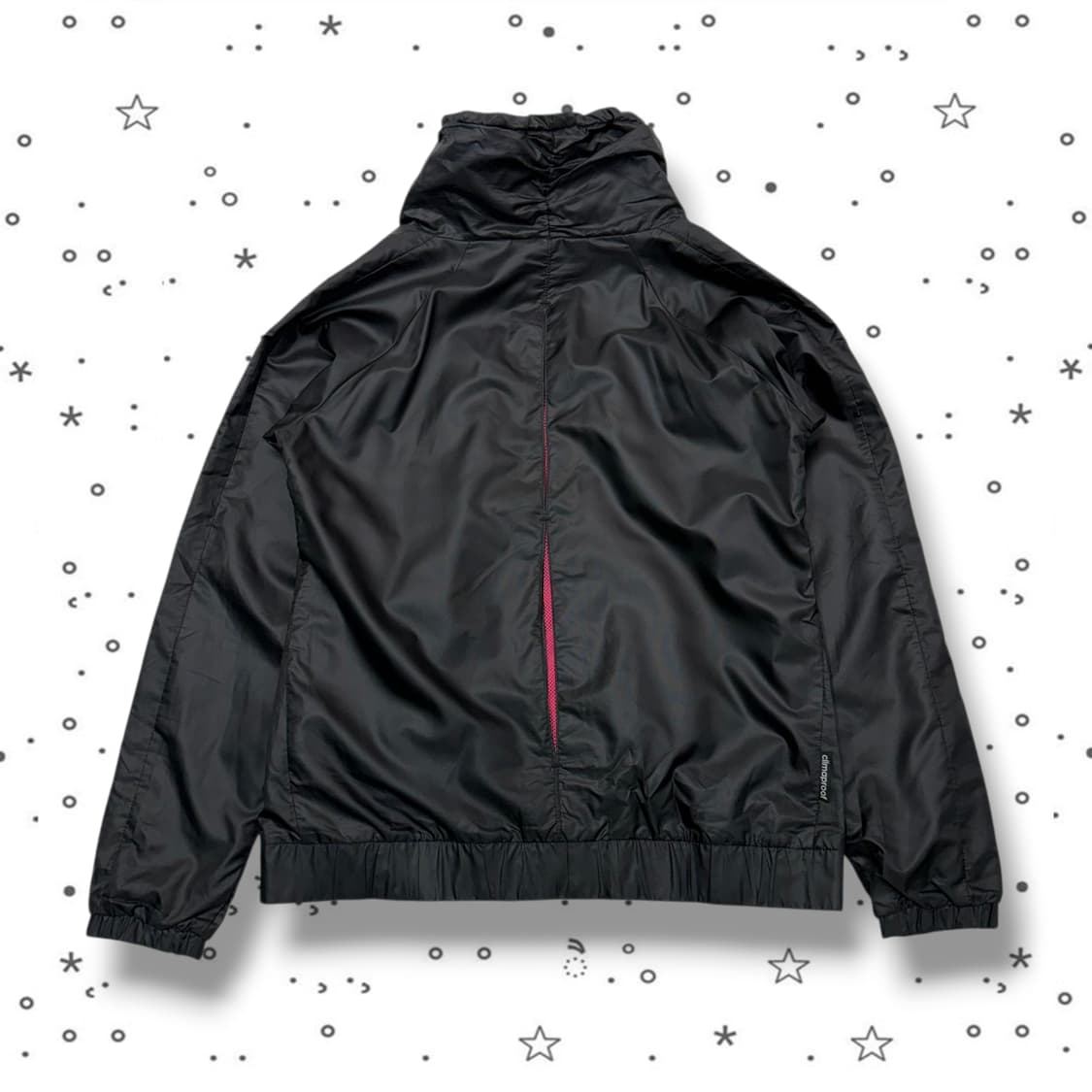 S ADIDAS 아디다스 블랙 핫핑크 바람막이 상품이미지4