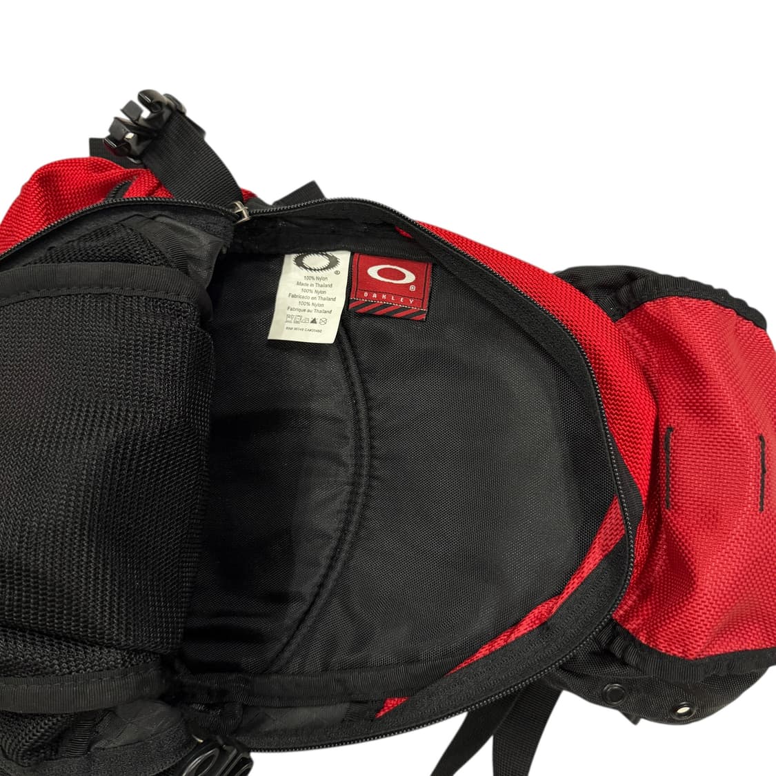 오클리 빈티지 아이콘 Y2K 나일론 레드 미니백팩 가방 상품이미지3