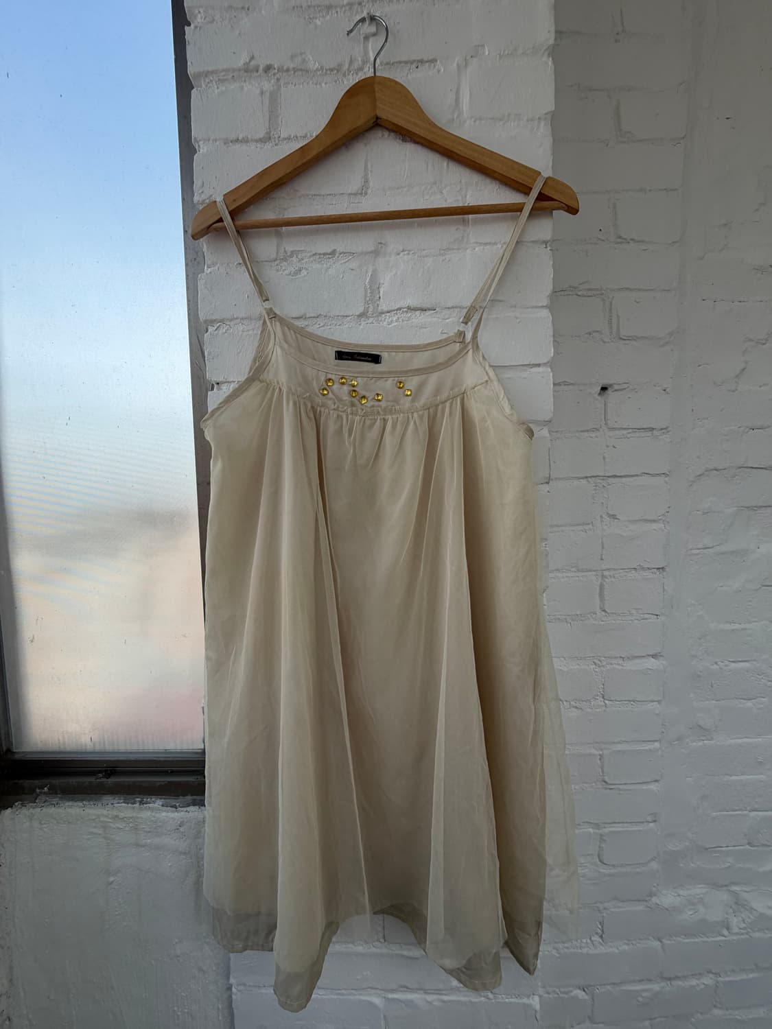 #5 Beaded Cream Babydoll Dress 상품이미지1
