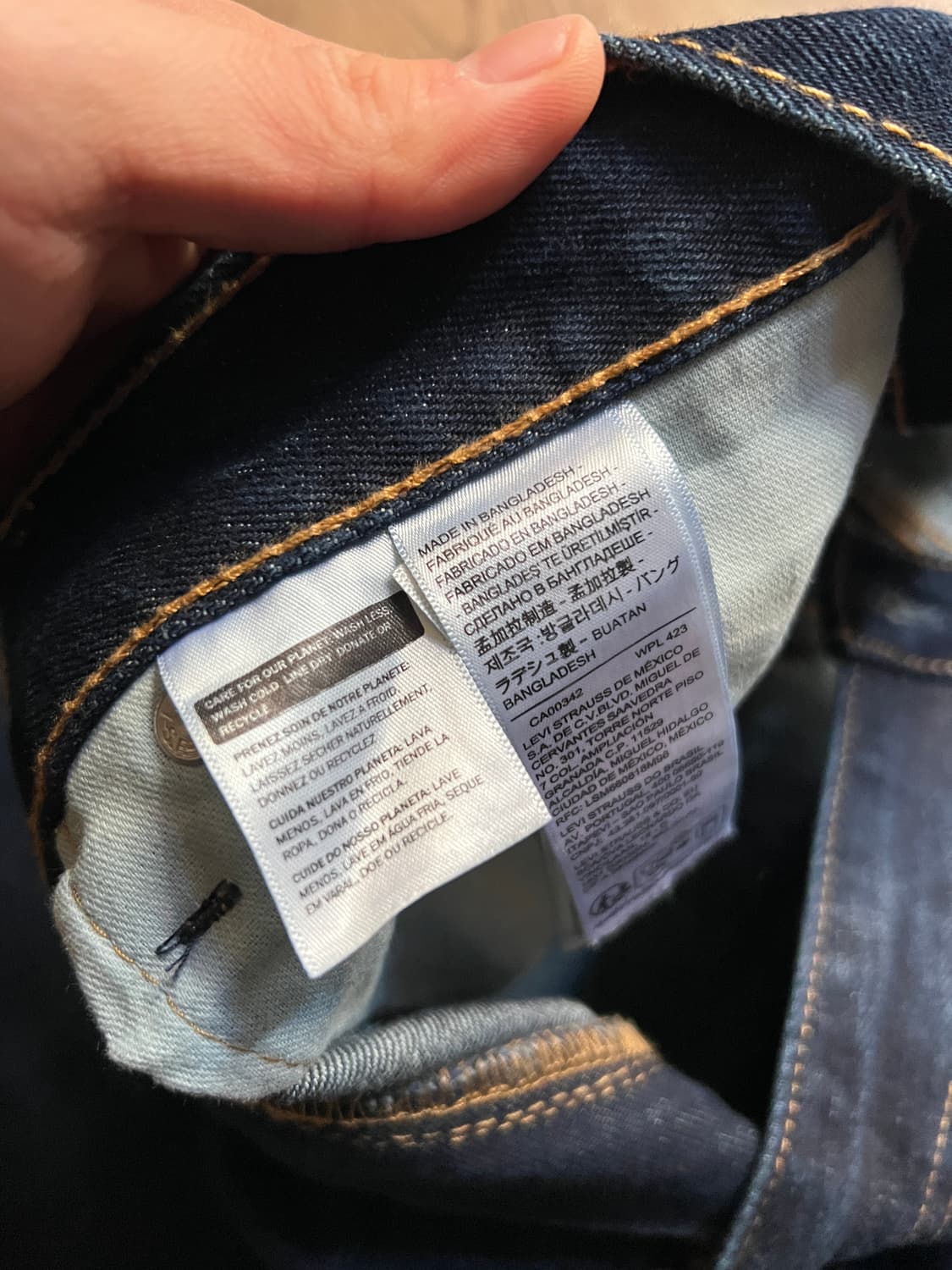 [34]리바이스 505 레귤러 스트레이트핏 생지 데님 팬츠 상품이미지7