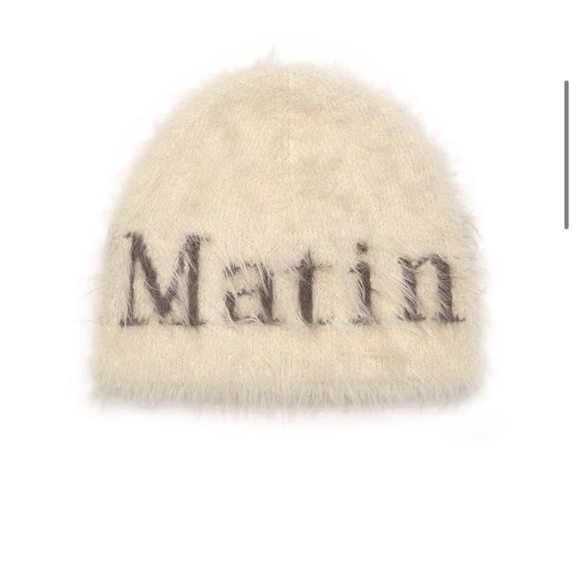 마뗑킴 니트 비니 베이지 아이보리 상품이미지1