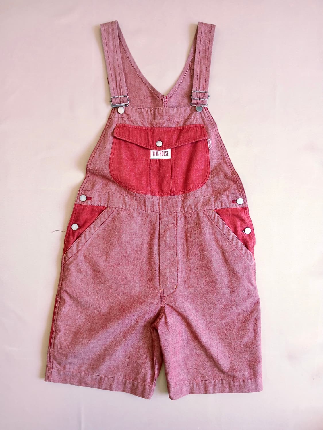 PINK HOUSE 베어 자수 오버롤 (Red) 상품이미지4