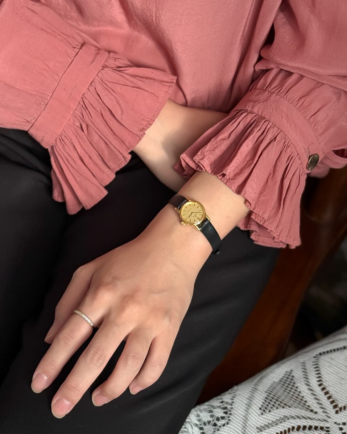 오메가 드빌 골드 수동 시계 상품이미지5