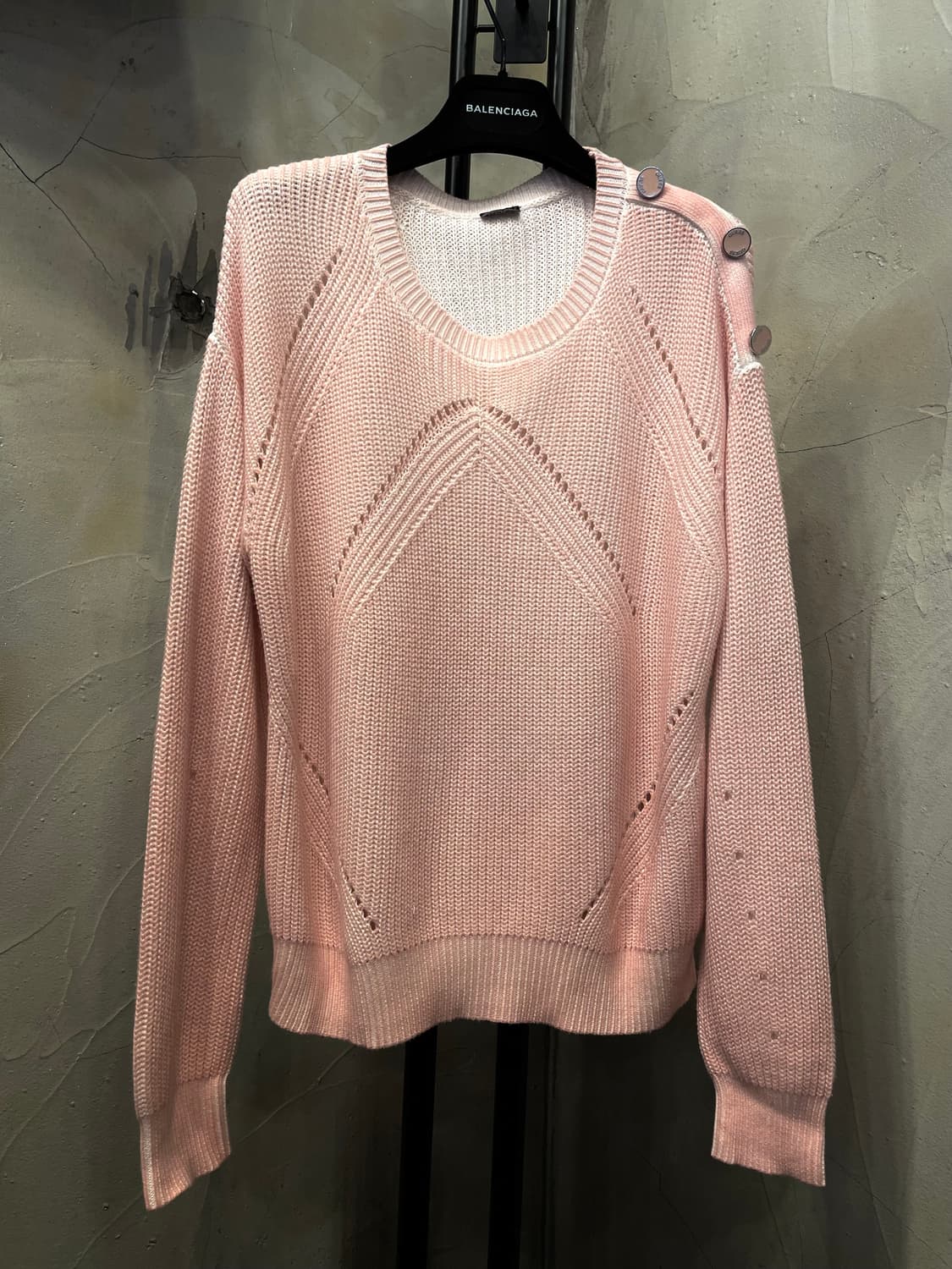 Guess 게스 은장 버튼 모달 봄 니트 xs 상품이미지5