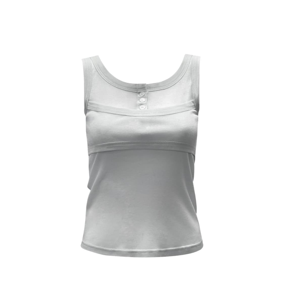 체메씨 LAYERED HENLEY SLEEVELESS 레이어드 슬리브리스 상품이미지1