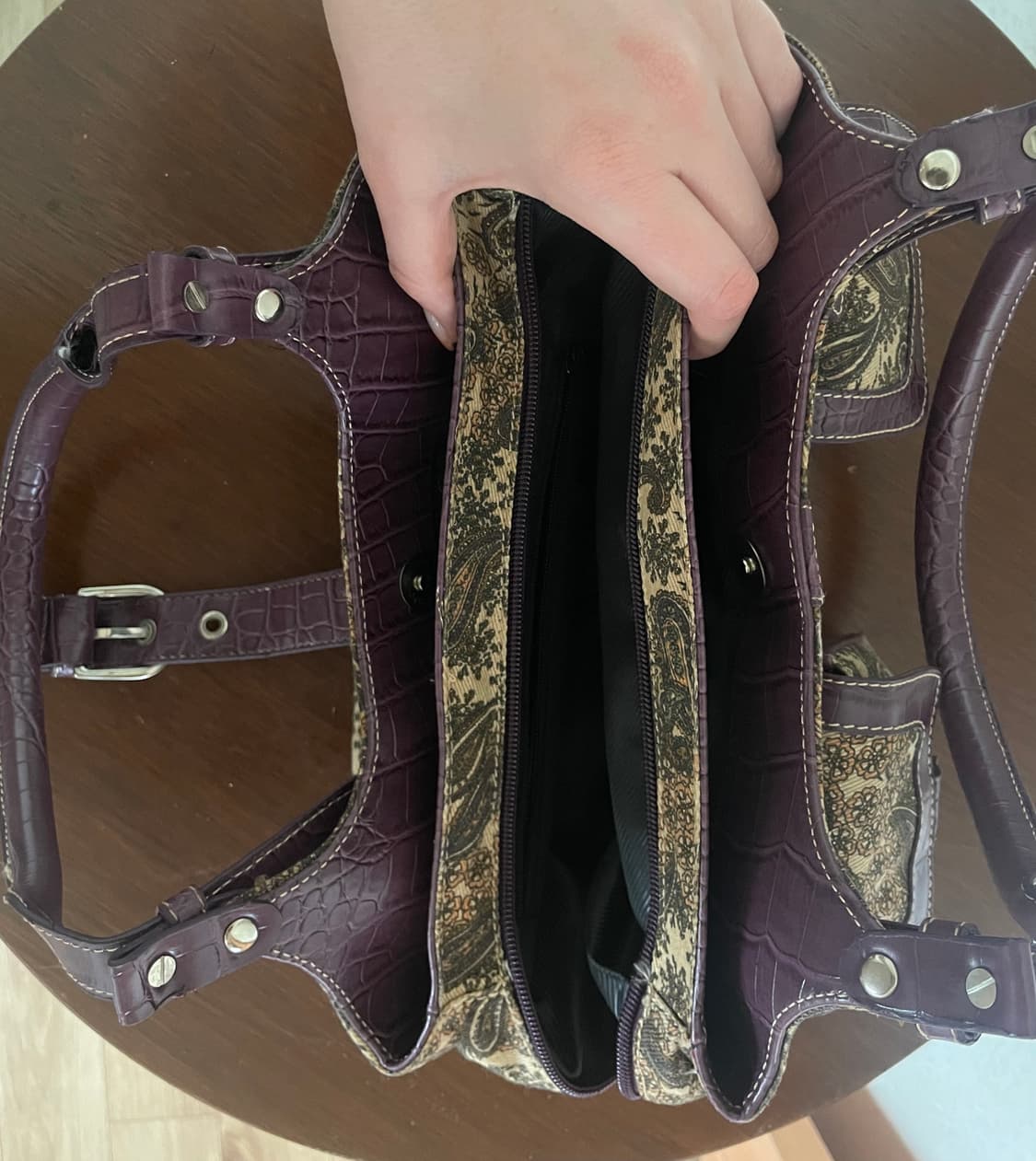 빈티지 페이즐리 패턴  y2k 숄더백 상품이미지7