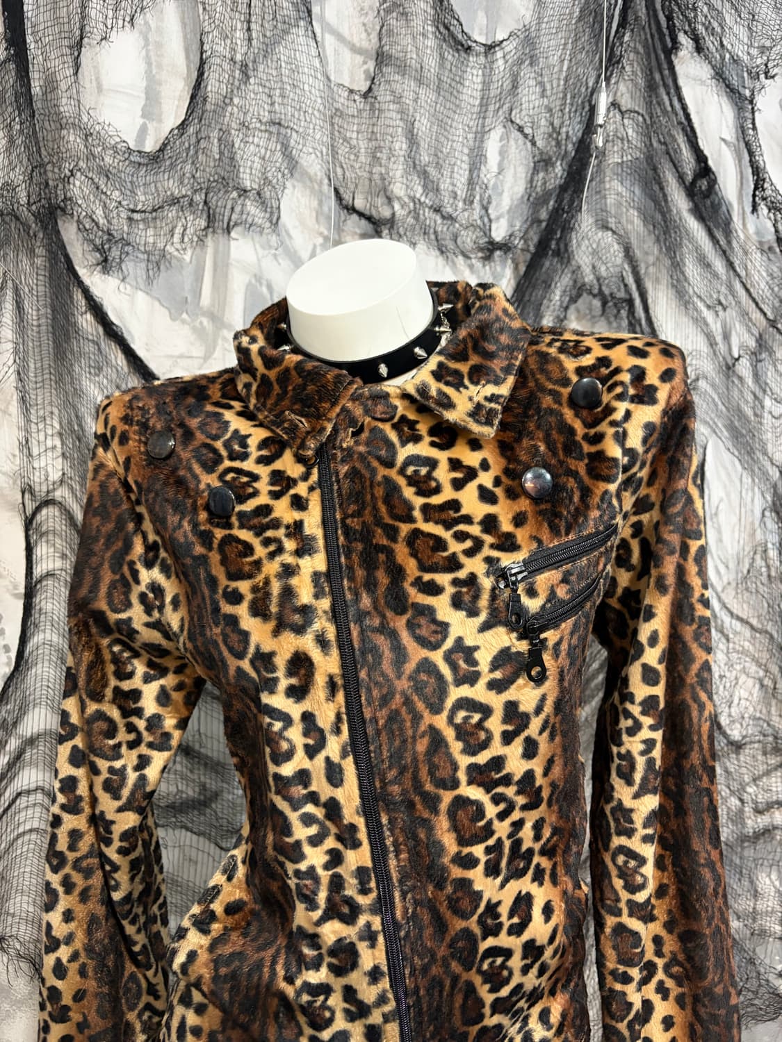 Y2K Leopard Rider Jacket 상품이미지9