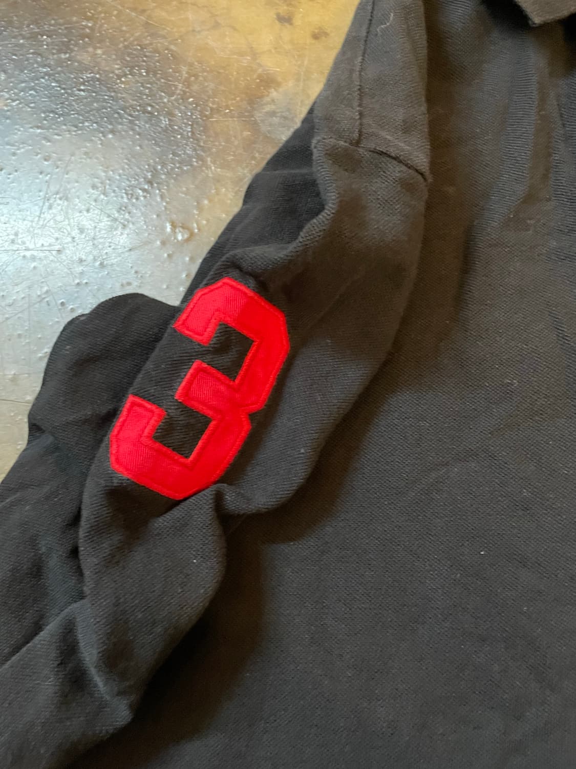 폴로 랄프로렌 레드 빅포니 PK 긴팔티셔츠 블랙 상품이미지3