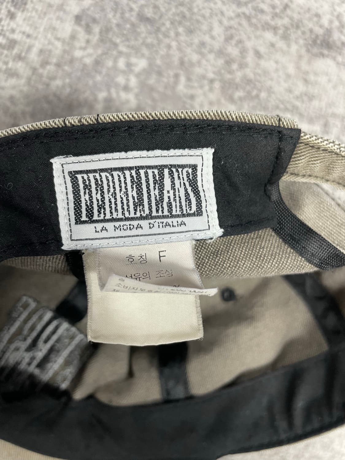 90s vintage FERRE JEANS cap 상품이미지6