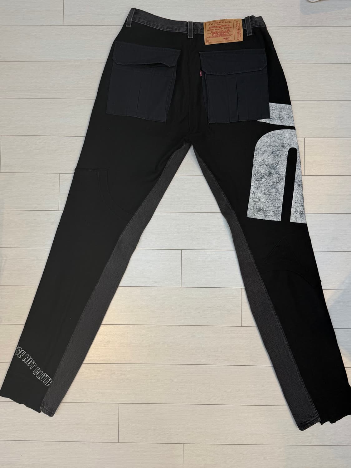 언더커버x리바이스 블랙워시 스웻 팬츠 상품이미지7