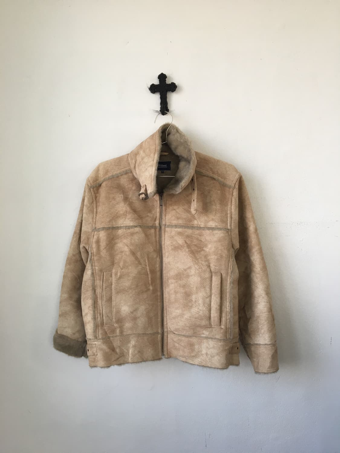 Belted grunge pattern high neck mustang 상품이미지2