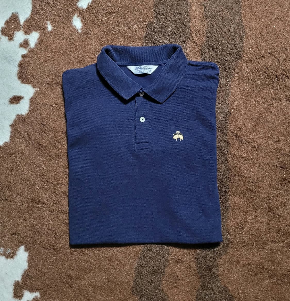 BROOKS BROTHERS 남성용 코발트 블루 피켓셔츠(L) 상품이미지2