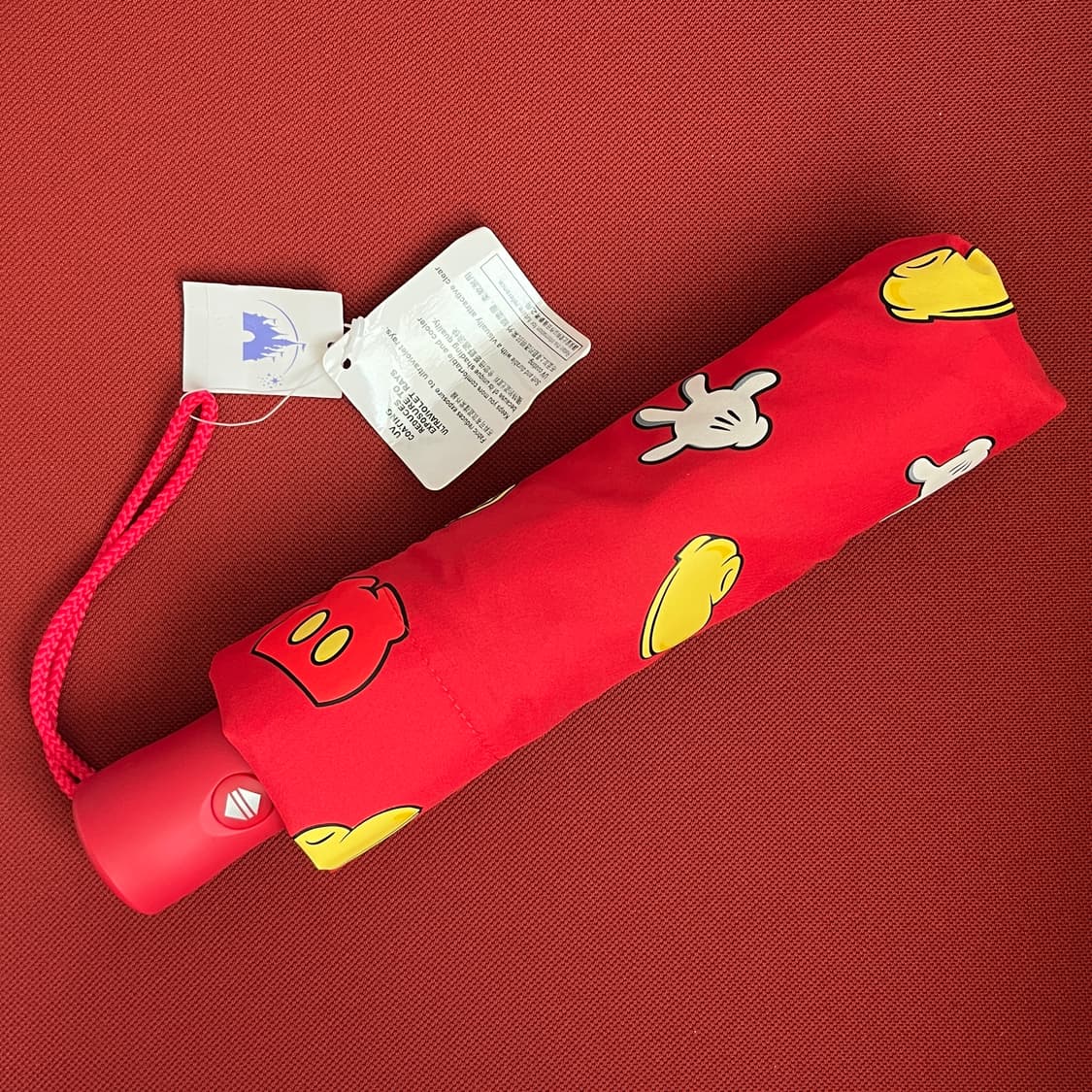 홍콩디즈니랜드 미키마우스 패턴 자동우산 상품이미지1