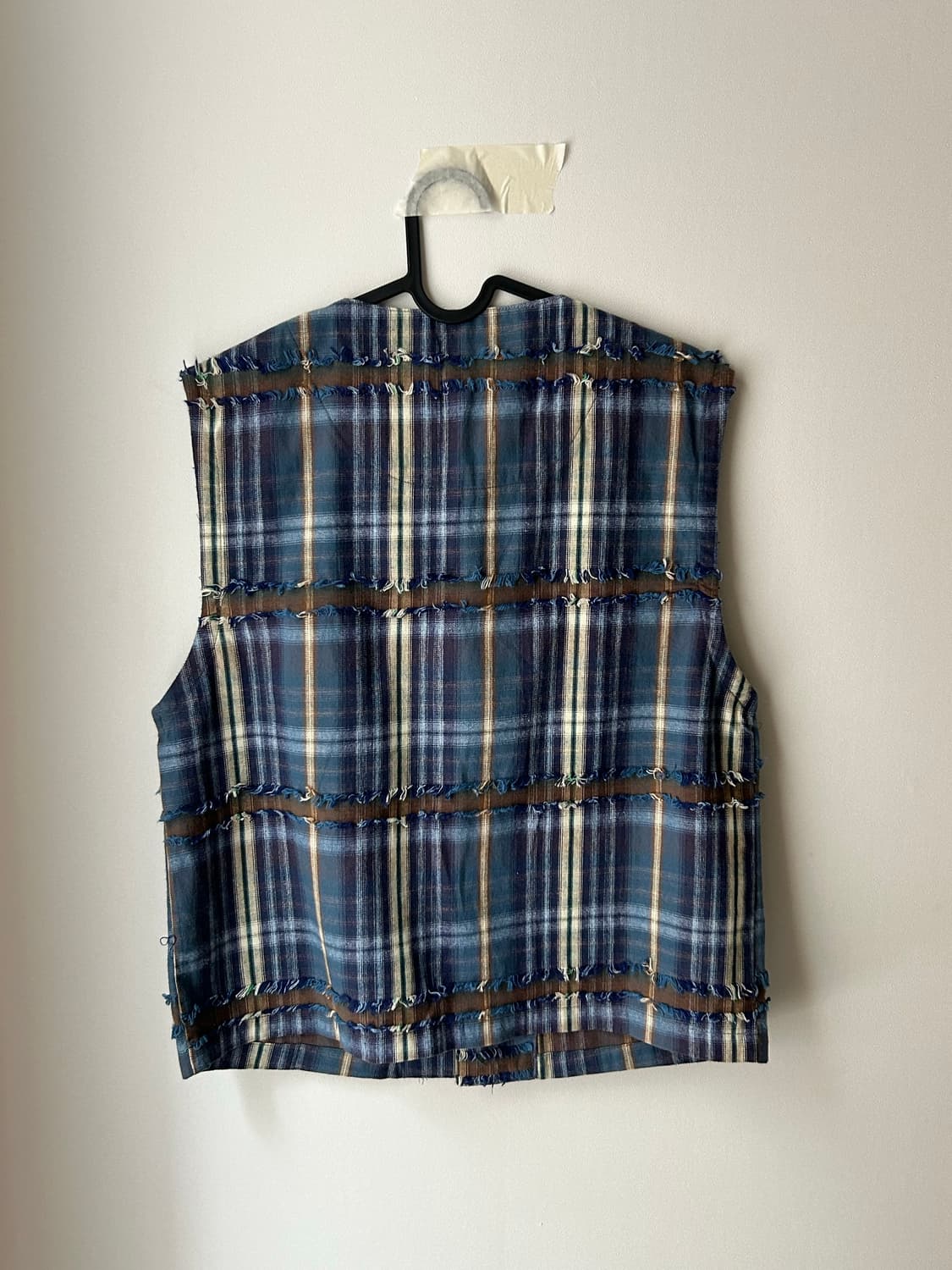 Vintage 체크 베스트 상품이미지6