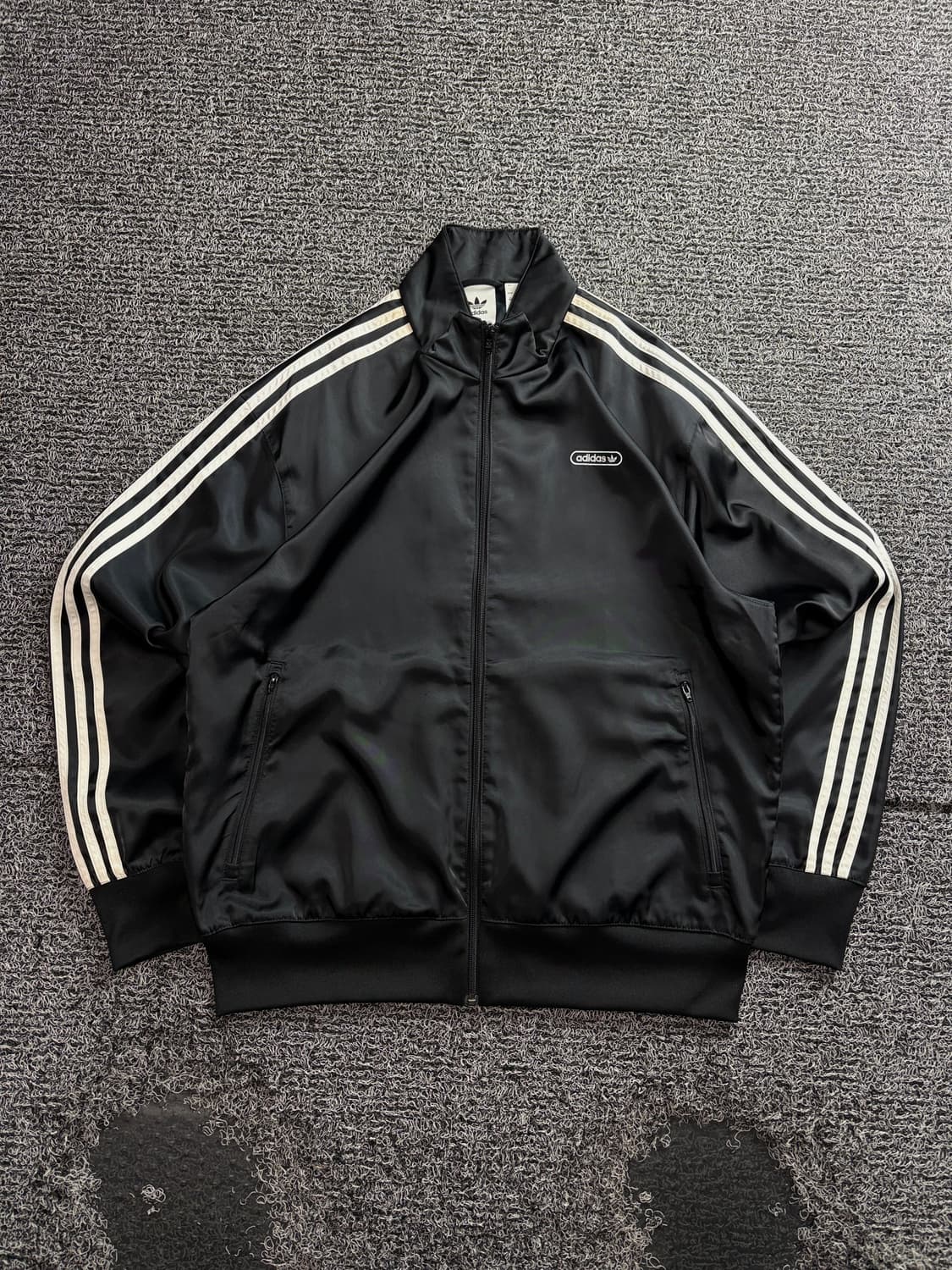 아디다스 신형 박시핏 사틴 트랙탑 져지 블랙 4147 상품이미지2