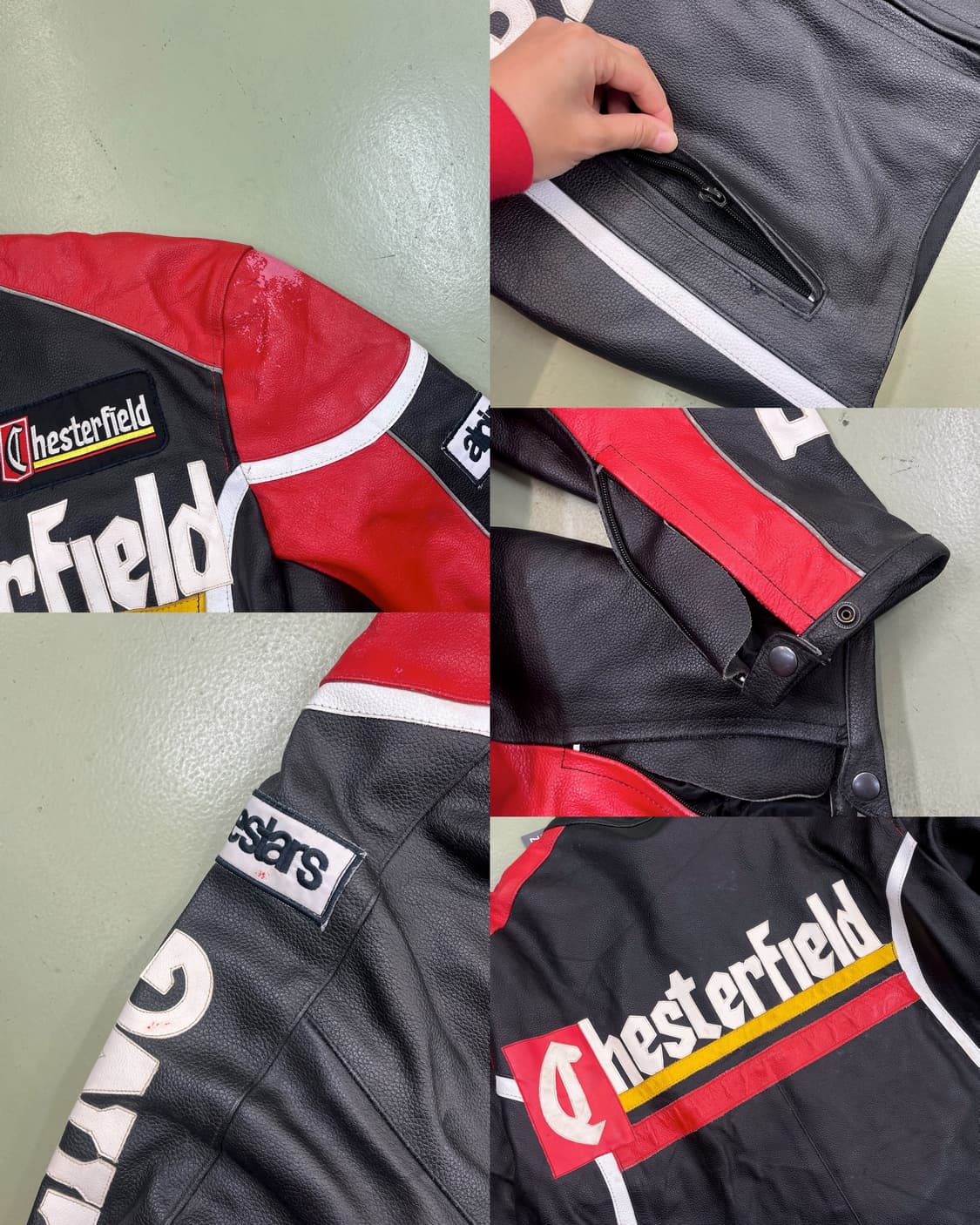 체스터필드 모터사이클 레이싱 램스킨 자켓 상품이미지9