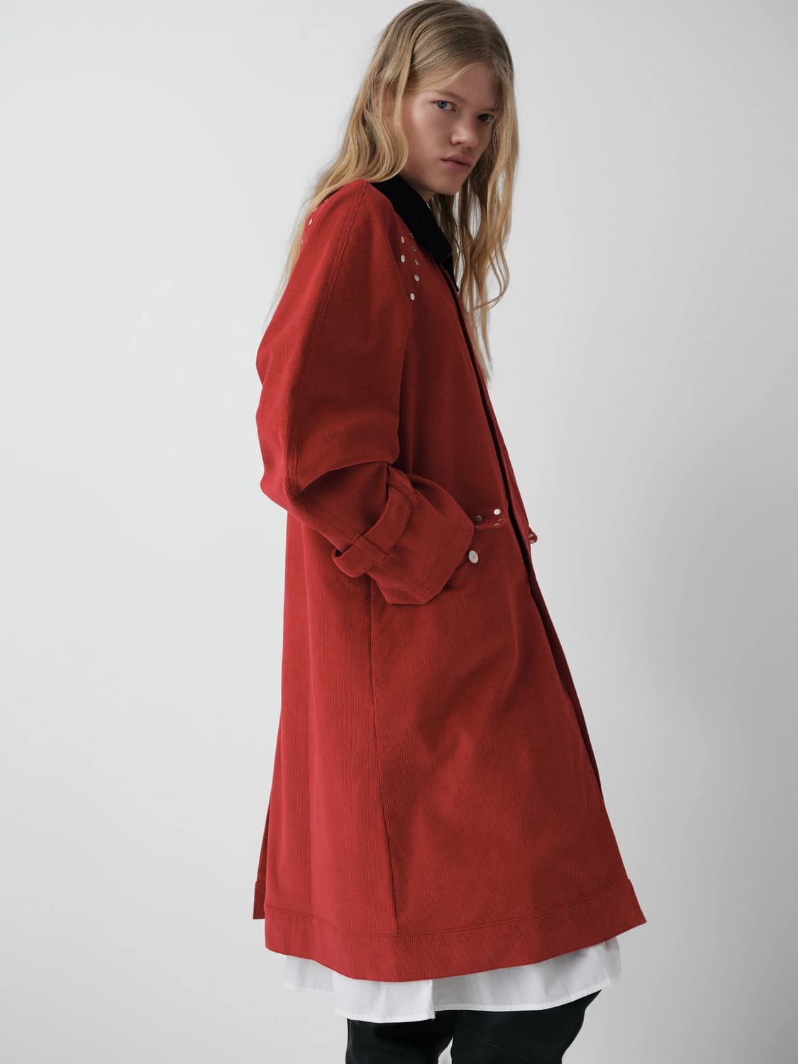 (M) 기마구아스 호아킨 코듀로이 코트/ 레드 상품이미지5