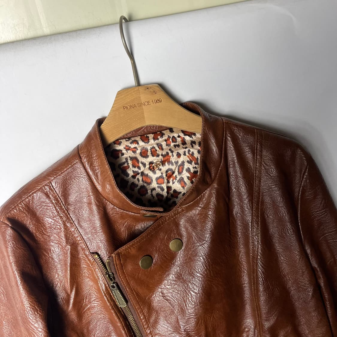 [JPN] 빈티지 램스킨 크롭 싱글 레더자켓 상품이미지3