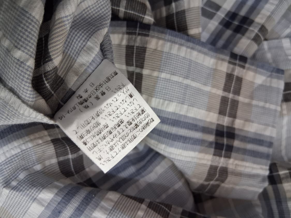 닥스 찌짐이면 시어서커 체크셔츠 105. 새거컨디션  상품이미지9