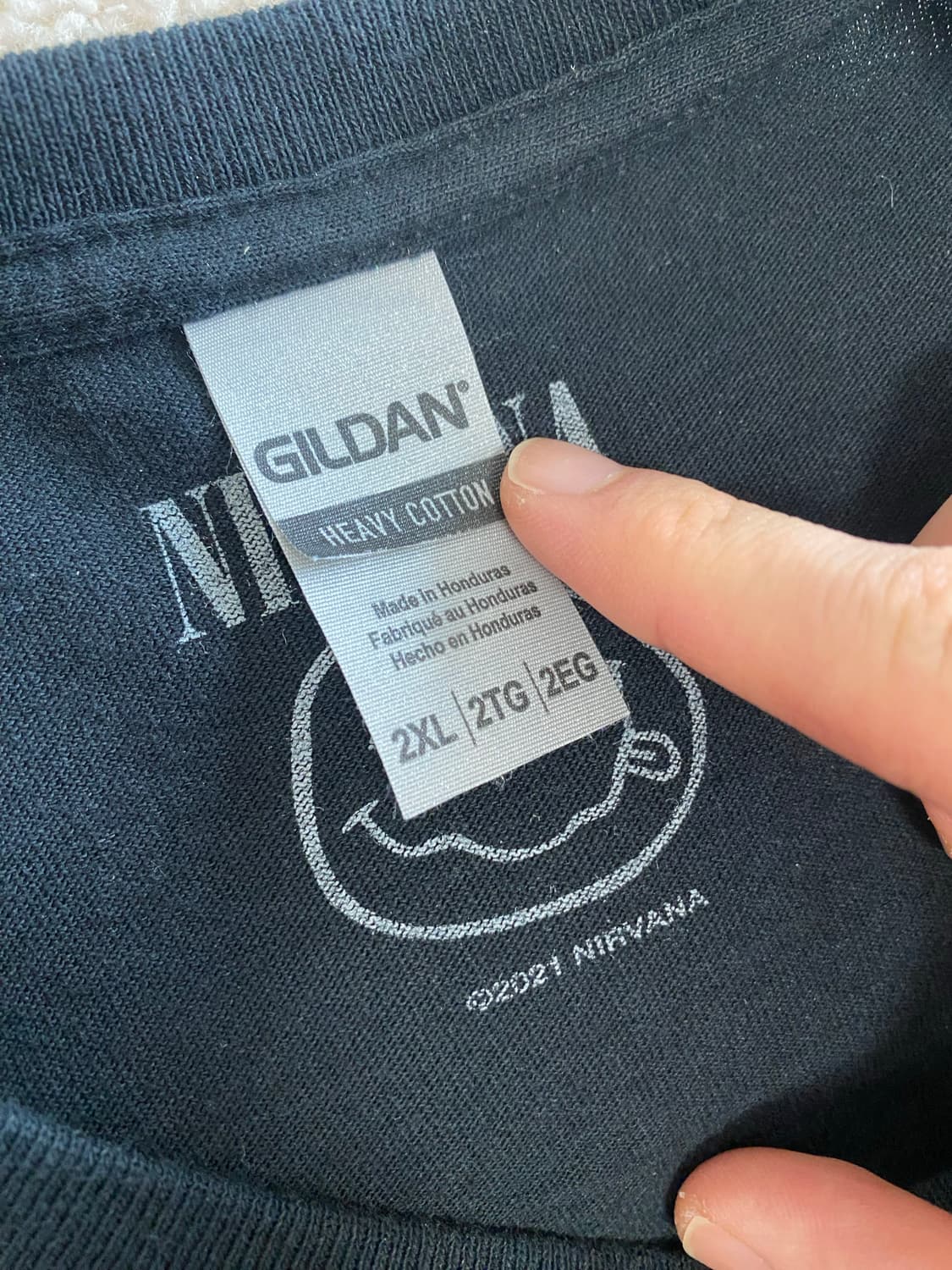 2021 너바나 빈티지 락 밴드 티셔츠 길단 2xl 상품이미지2