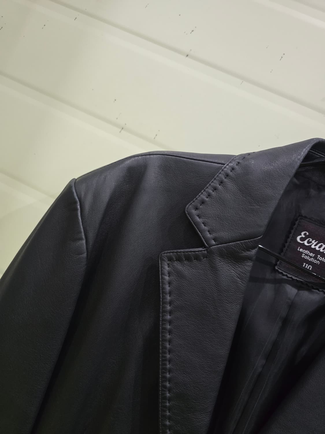Ecrase 블랙 가죽 자켓 상품이미지9
