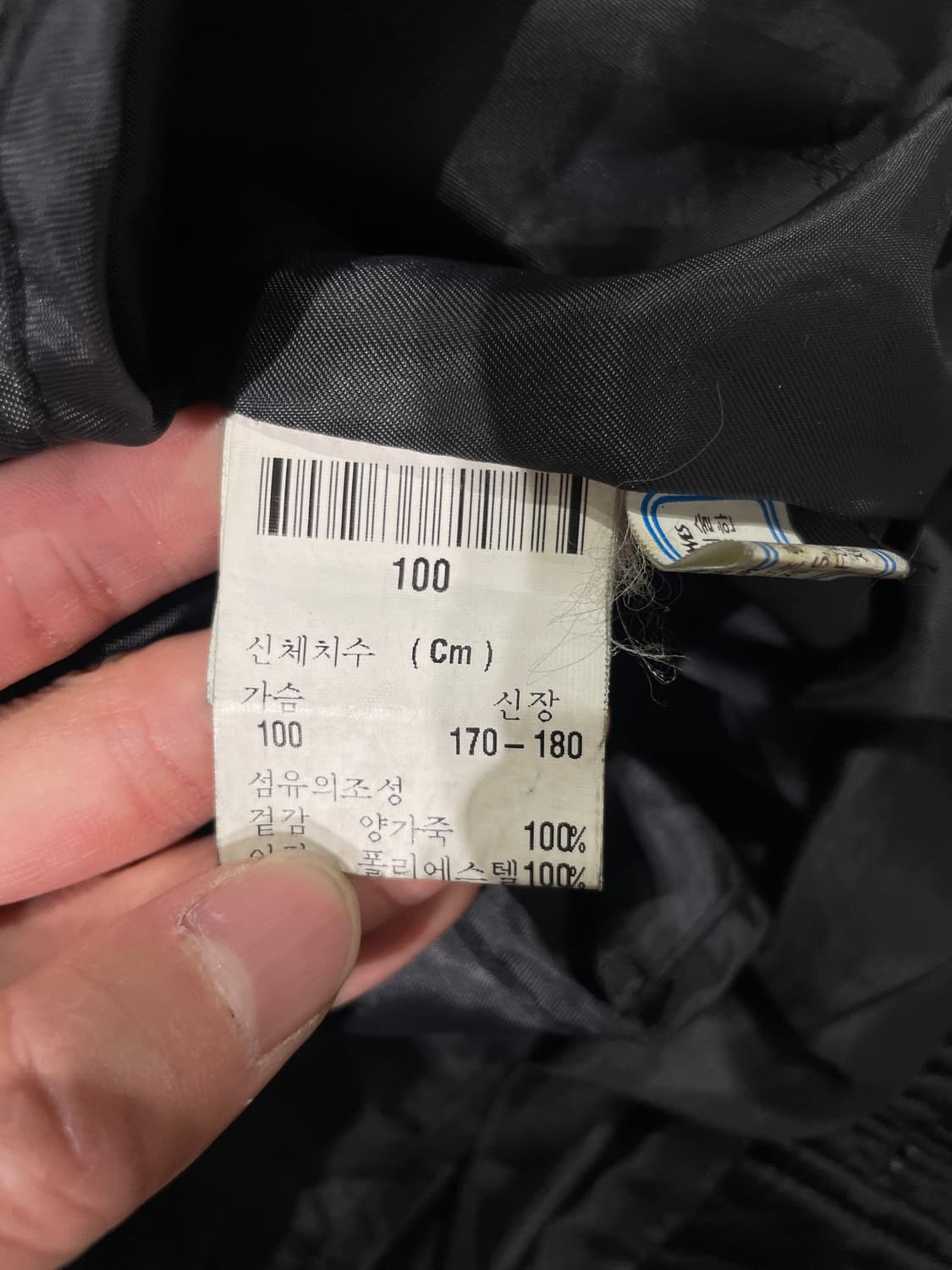 이브 생로랑 뿌르 옴므 블랙 클래식 쉽 레더 자켓 상품이미지8