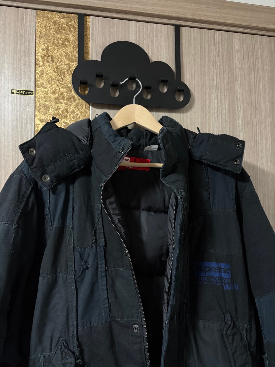 슈프림 준야 와타나베 푸퍼 패딩 블랙 M 상품이미지4