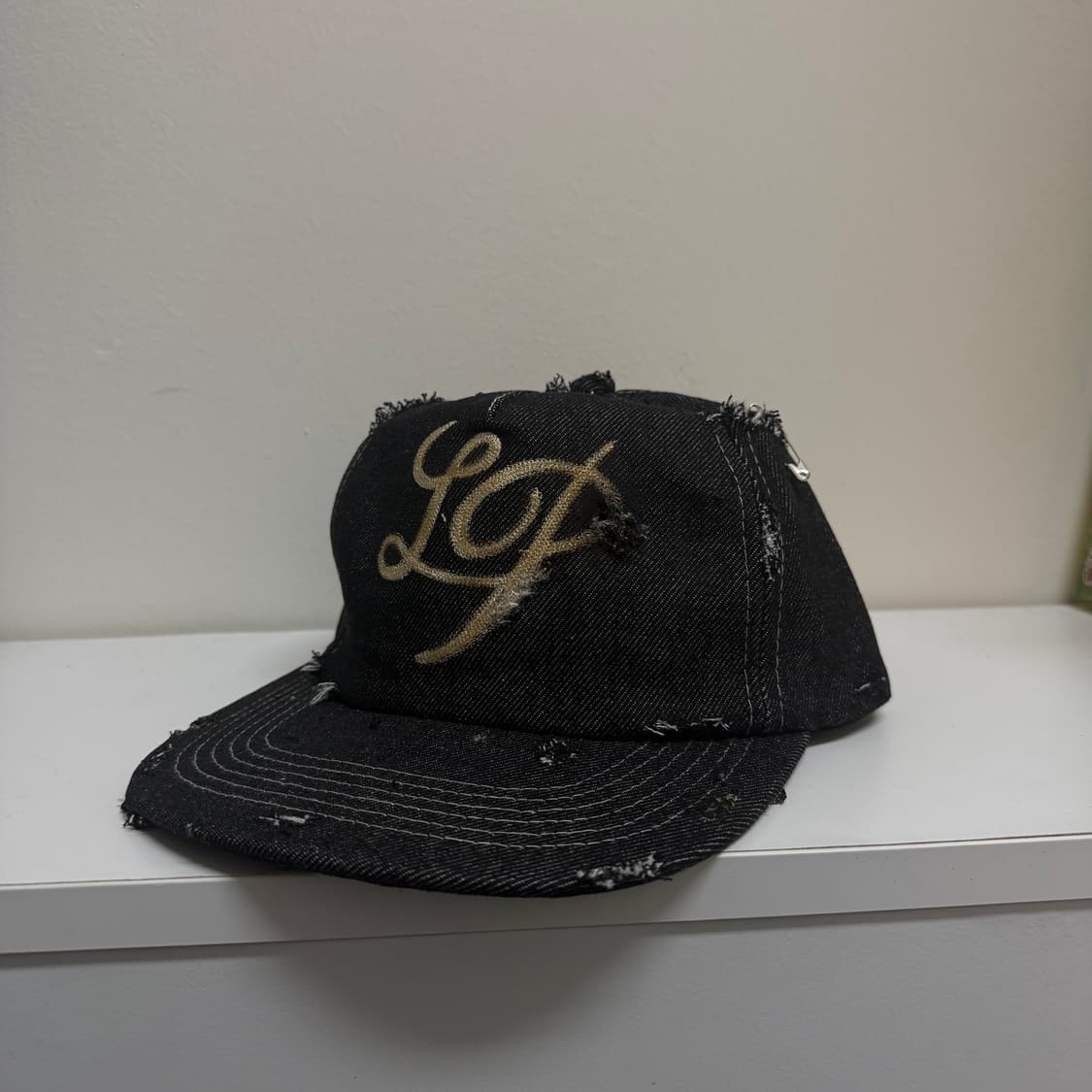 빈티지 디스트로이드 데님 캡 상품이미지3