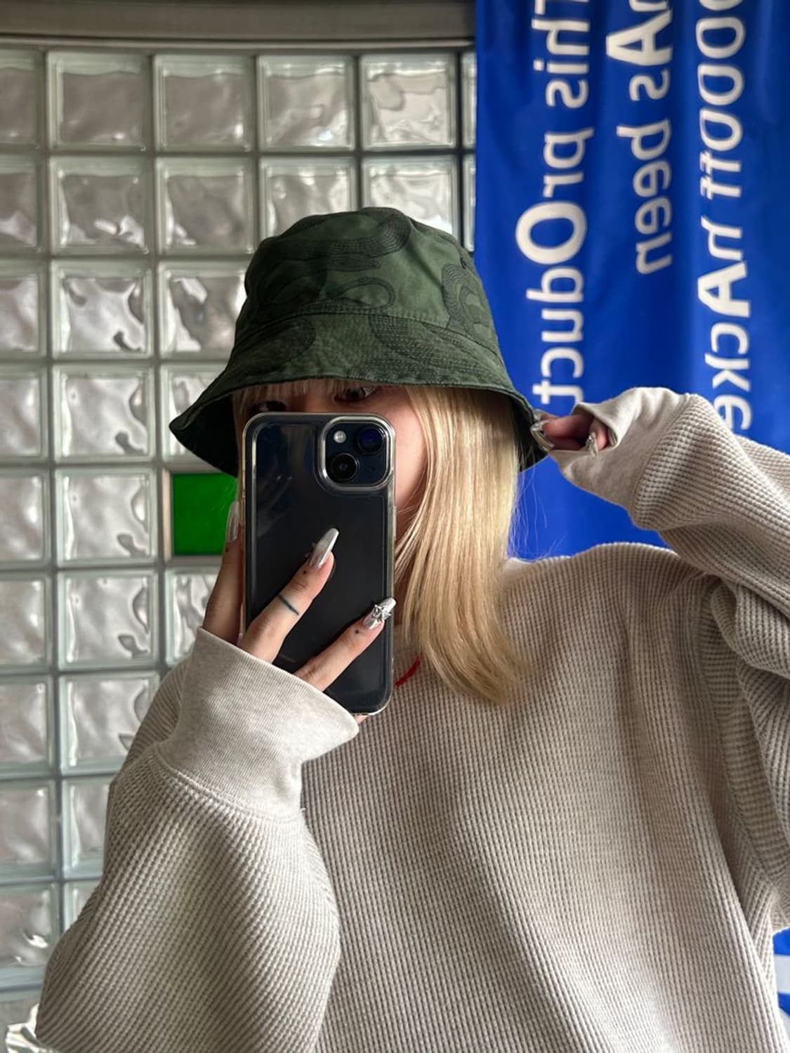 GLAMOUR SNAKE 히스테릭 글래머 뱀 버킷 햇 상품이미지1