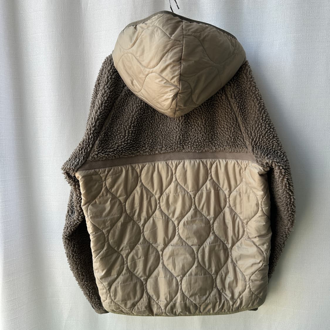 나이키 헤리티지 퀼팅 쉐르파 후디 자켓 카키 브라운 XL 상품이미지9