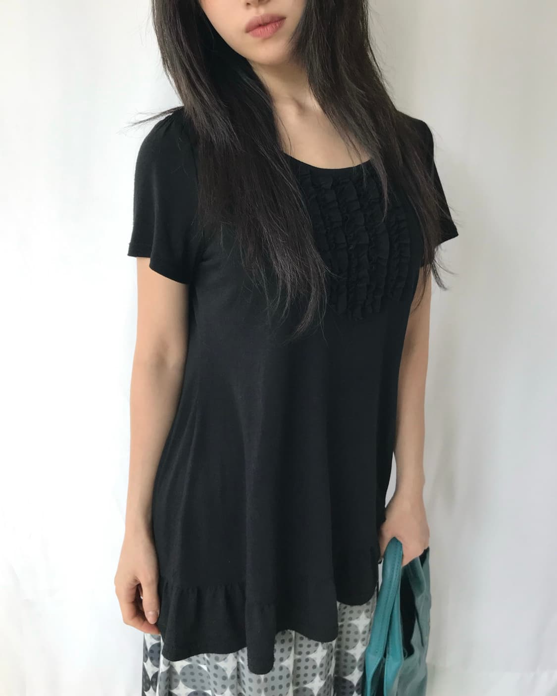 ⊹ Black Frill Top 상품이미지3