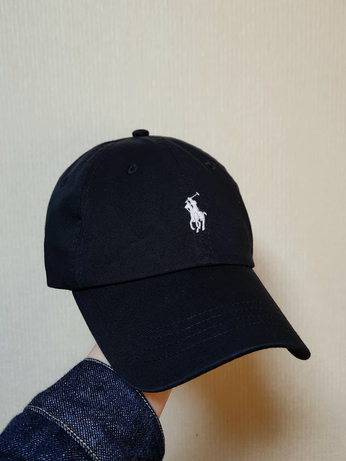 폴로 치노 볼캡 블랙 상품이미지1