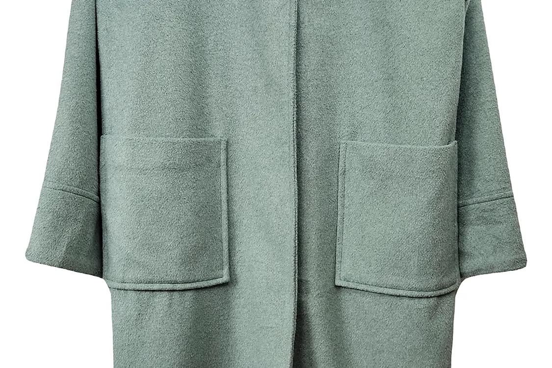 TE CHICHI 여성 민트 후드 롱코트 상품이미지3