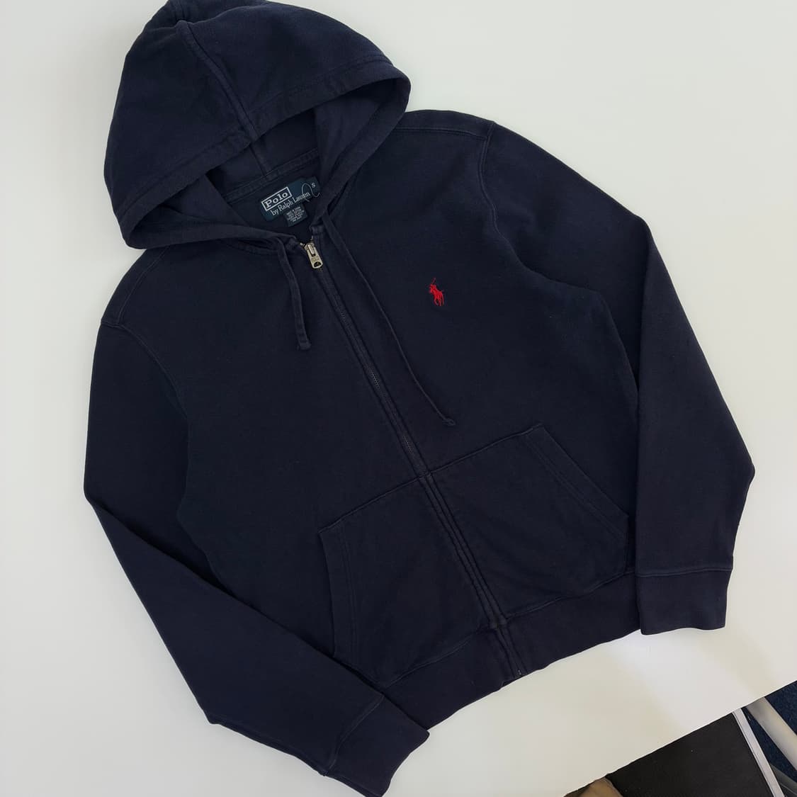 Polo 폴로 랄프로렌 90‘s 네이비 코튼 후드집업 상품이미지2