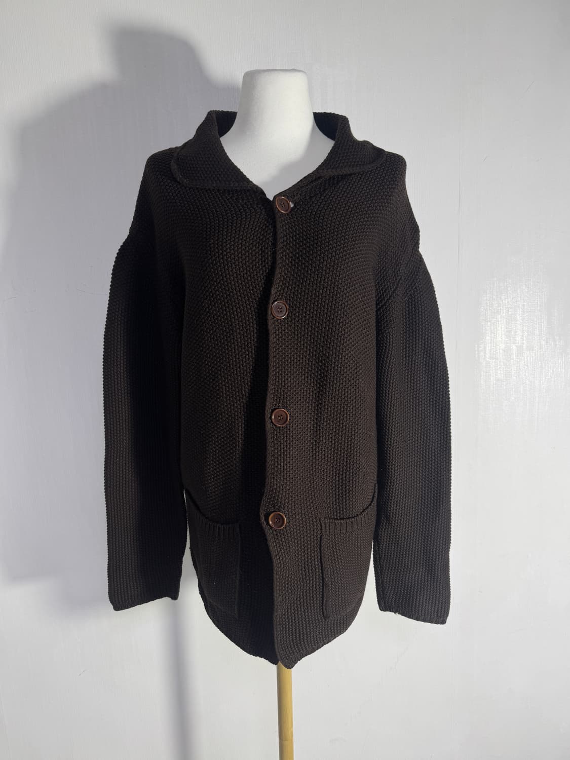 90s 조르지오 아르마니 메리노 울 니트 가디건 상품이미지3