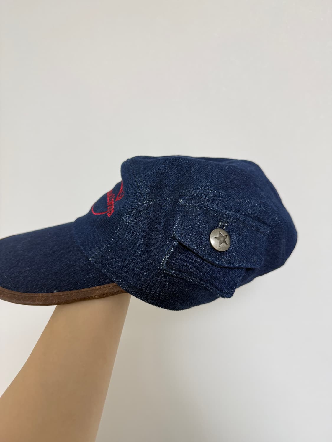 프라블럼올웨이즈 Logo Denim Pocket Camp Cap 상품이미지4