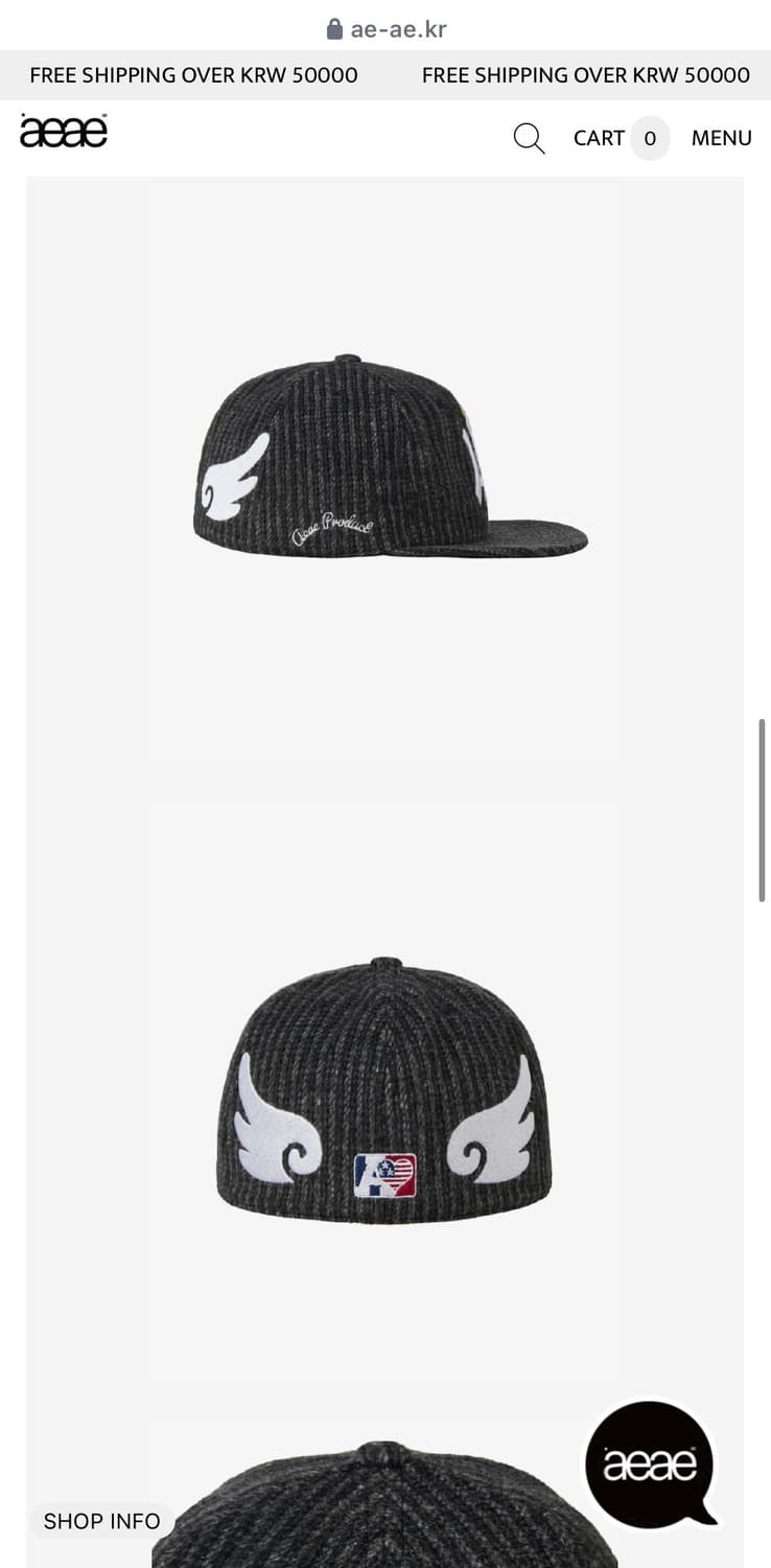 aeae 심볼 윙 캡 모자 상품이미지3