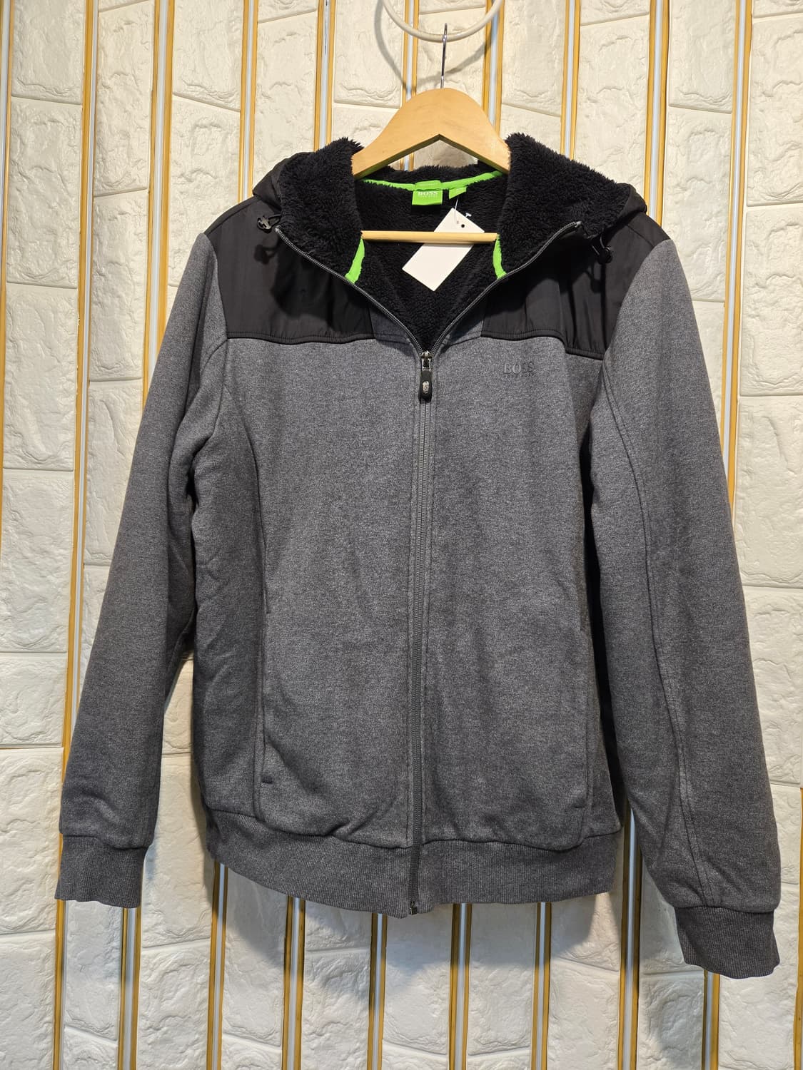 휴고보스 남성 털 후드점퍼 후드집업L-XL 상품이미지1