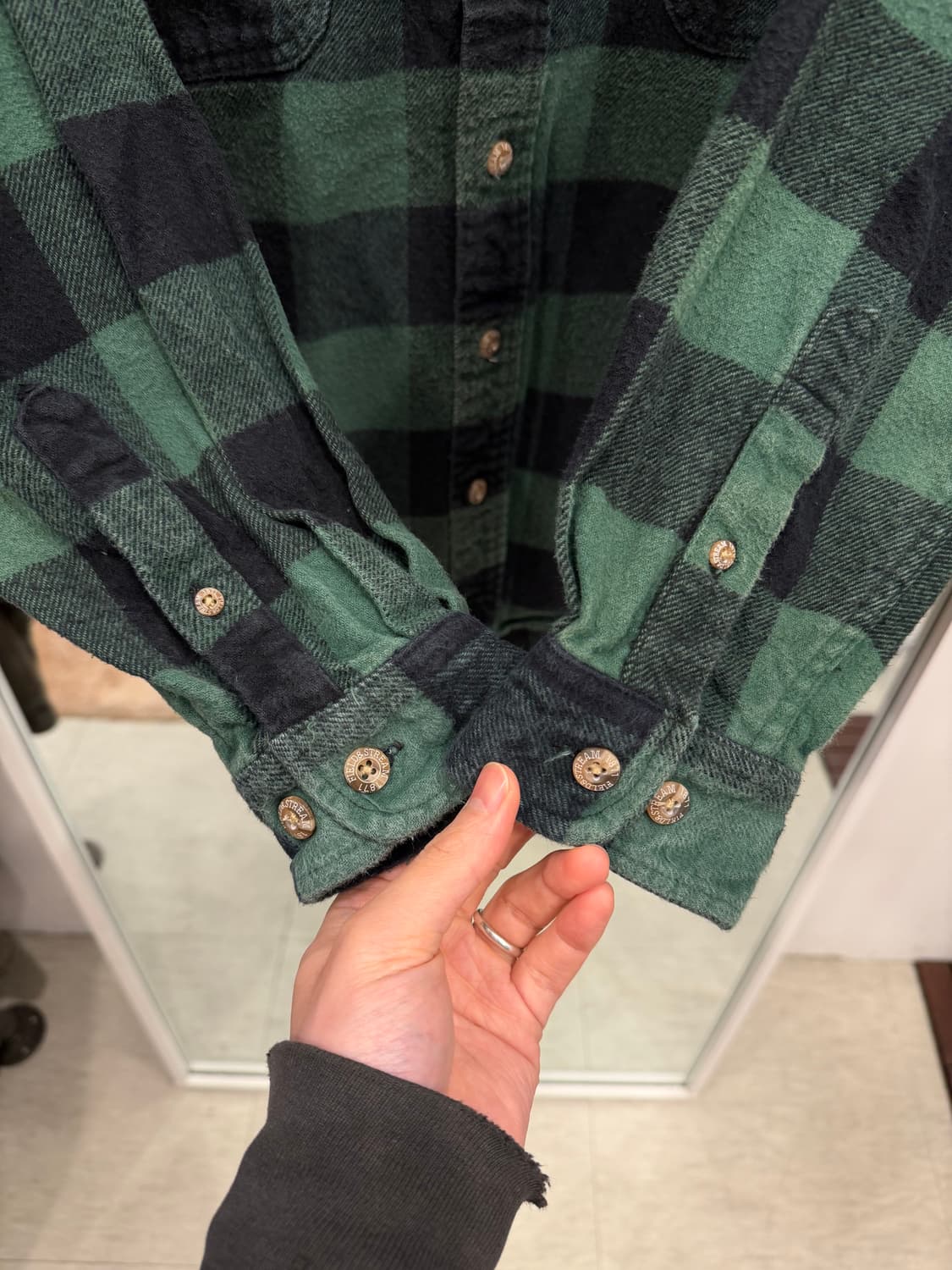 00s Field & Stream 빈티지 플란넬 체크 셔츠 상품이미지4