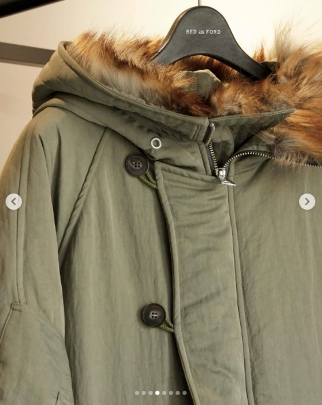 bed j.w ford  n-3b 자켓 카키컬러 새상품 상품이미지3