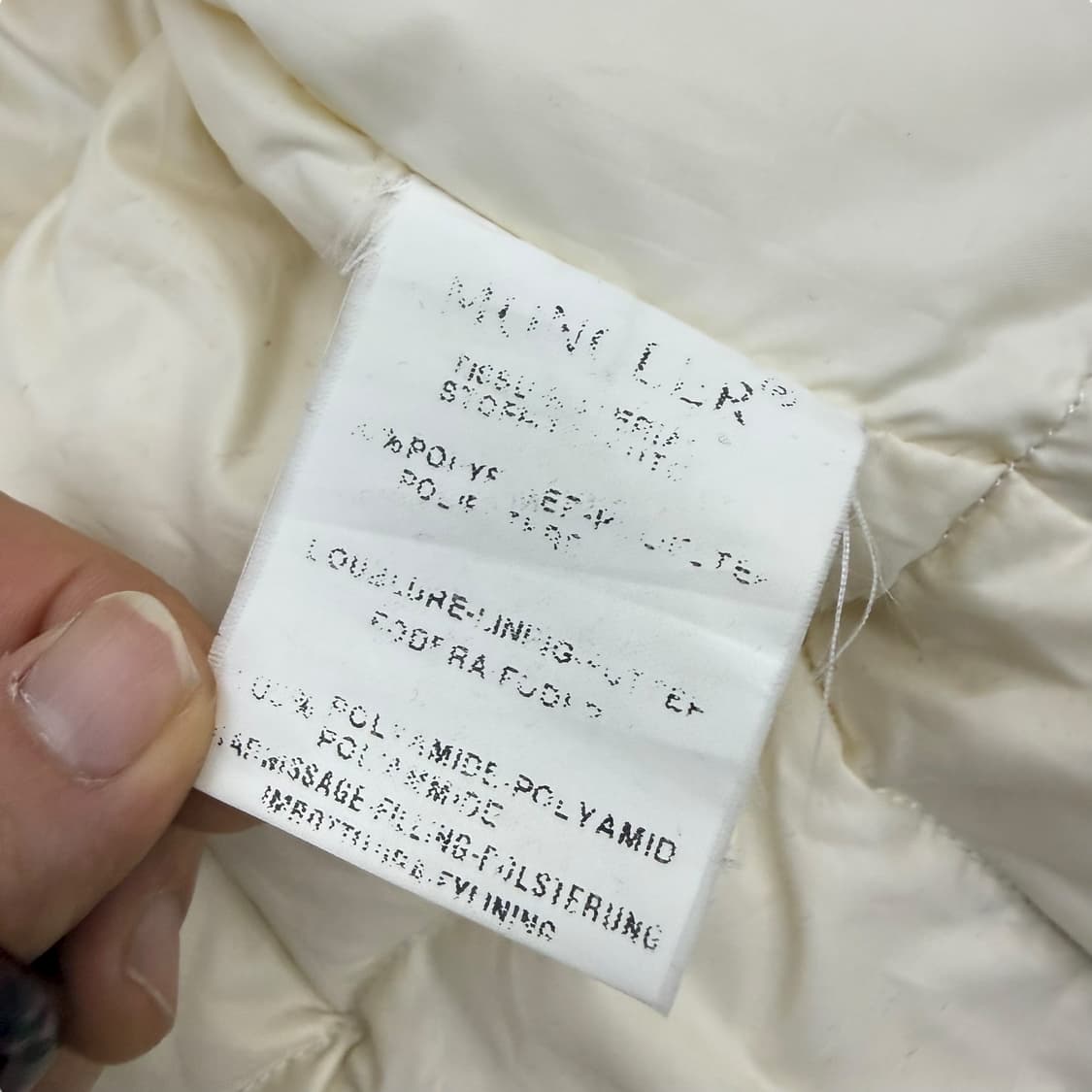 빈티지 몽클레어 화이트 밍크퍼 구스다운 패딩 점퍼 상품이미지8