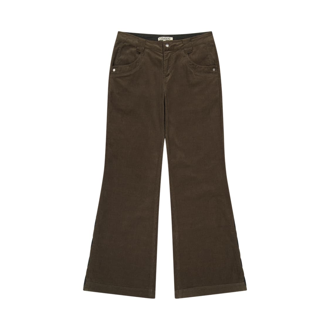 코이세이오 리프컷 코듀로이 팬츠 브라운 상품이미지1